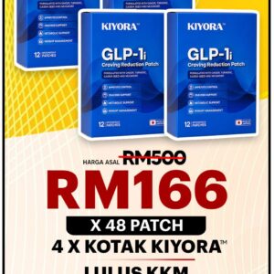 PAKEJ KONSISTEN ( 3 KOTAK KIYORA PATCH + FREE 1 KOTAK KIYORA PATCH )